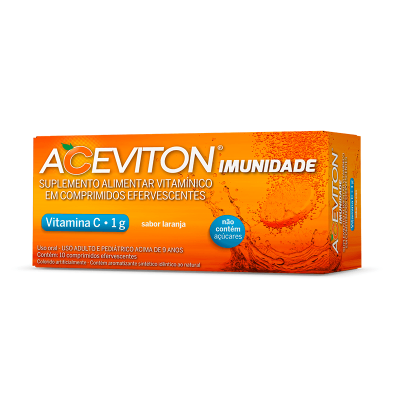 Vitamina C ACEVITON Imunidade 10 Comprimidos Efervescentes