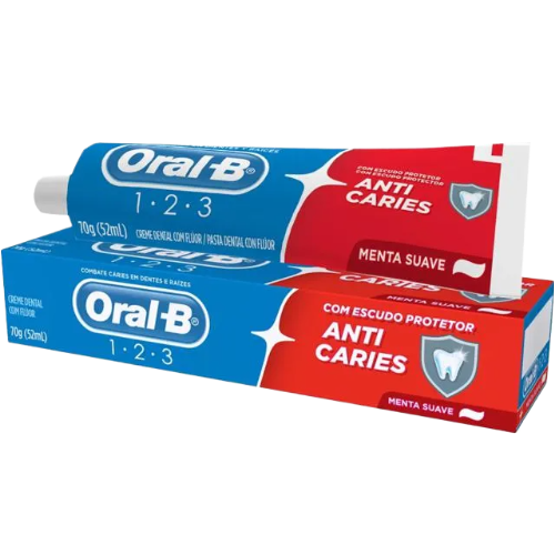 Creme Dental Oral-B Anticáries Menta Suave 70g